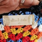 Altar'd State Blossom Tank Top XS Rainbow Crochet Cropped Festival Coachella Photo 6