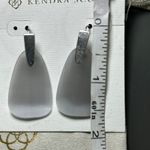 Kendra Scott NWT  Marty Silver Drop Earrings In Slate Cat's Eye NEW‎ w Dustbag Photo 3