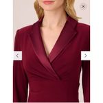 Adrianna Papell NWT Jersey Tuxedo Dress Sz 18W Red Wine $169 Photo 3