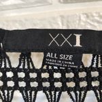 Forever 21 XXI mesh fringe coverup shirt One Size fits most Photo 1