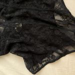 Free People Intimately  Black Lace Mesh Thong Bodysuit Lingerie Bustier Medium Photo 2