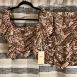 Blashe Two Piece‎ Floral Skirt Set Size Medium Pink Photo 0