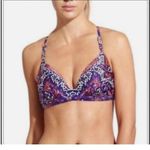 Athleta Aqualuxe print S strappy sporty bikini top Photo 0