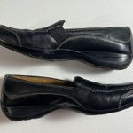 Natural Soul Naturalizer Natural Sole Black Leather Slip On Loafer Shoe Contrast Stitching 7M Photo 2