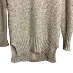 Kaisely Anthropologie  Cream Rainbow Confetti Zipper Back Wool Blend Sweater Photo 4