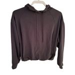 Athleta  Seasoft Bubble Hem Hoodie Sweatshirt in Black Size XS Photo 2