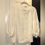 NWOT LAFAYETTE 148 NEW YORK BLOUSE $548 MSRP White Size M Photo 5