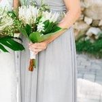 Chicky Convertible Bridesmaids Dress Silver Size L Photo 3