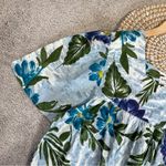 The Vermont Country Store Cotton Shortsleeve Muumuu Hawaiian Midi Dress Floral L Green Size L Photo 5