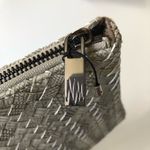 Neiman Marcus  Leather Weave Envelope Zip Purse Photo 1