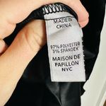 MAISON de PAPILLON Women's Black Remi Silk Halter Scoop Neck Top Size Medium Photo 4