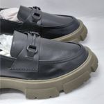 Steve Madden  Trifecta Bit Loafers Womens 11 Black Leather Lug Sole Chunky Shoes Photo 3