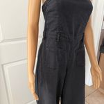 Anthropologie Pilcro Strapless Polished Wide-Leg Denim Jumpsuit Photo 6