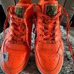 Nike UNIXES  Air Force 1 Orange Black Sneakers Photo 3