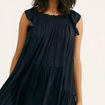 Intimately Free People Want Your Love Ruffle Slip Dress Rodeo Country Size Small Black Photo 2