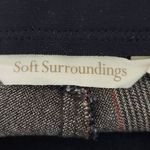 Soft Surroundings Brown Plaid Pull-on Dress Pants Size Medium Preppy Plaid Pants Photo 5