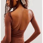 Free People Intimately Low Back Seamless Long Sleeve Top M/L NWT Photo 2