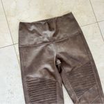 7 For All Mankind Sz XS Pleather Faux Leather Moto Leggings Sz XS Photo 1