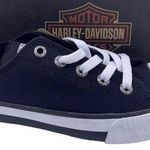 Harley Davidson zia black canvas women sneakers Size 8 Photo 0