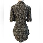 AQUA NWT  Black Dress w Yellow & White Daisy Print Photo 1