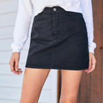 Brandy Melville  Black Denim Jean Skirt Photo 0