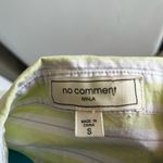 No Comment Yellow 3/4 Sleeve Dress Shirt Collar Blouse Photo 1