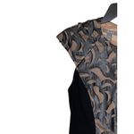 Muse Women's Dress‎ Cocktail Peplum Leather Lace W/ Detachable Skirt Black Sz. 6 Photo 3