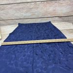 Donna Ricco  Silk Midi Dress Dots Navy Blue Cap‎ Sleeves V-Neck Back Zip [Size 8] Photo 8