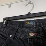 Vintage Action West Black washed High rise straight leg cargo jeans size 7 Photo 2