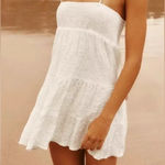 ZARA NWT white Muslin Tiered and smocked mini dress Medium Photo 0