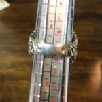 BARSE Blue Topaz Sterling Silver Filigree Cut Out Statement Ring Sz 7 Photo 4