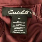 Candalite  Size Medium Sleeveless Floral Print Dress with Back Zipper & Belt. New Photo 3