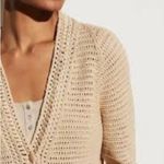 Vince Women's Crochet Cardigan Sweater - Beige Photo 2