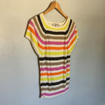 Loft Knitted Short Sleeve Striped Women's Top Size Small Photo 1