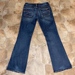 Silver Jeans  Lola Boot Cut Flared Stone Wash Embroidered Jeans, Size 29 Photo 4