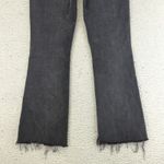 Madewell Cali Demi Boot Jeans Womens Size 28 Black Frayed Hem Button Fly Preppy Photo 9