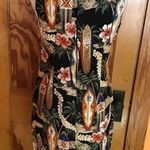 Vintage 90s floral n surf board dress Size L Photo 9