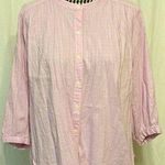 Old Navy Womens Button Front Shirt Top Small Petite Lilac Lavender 3/4 Sleeve Photo 0