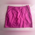 Lija Cubism Plaid Activewear Golf Skort Zip pink Cotton Blend pocket Size 4 Photo 3