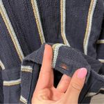 Faherty  Seabrook French Terry Hooded Poncho Navy Blue Photo 4