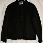 Alpine Swiss Mens Large Wool Blend Black Open Bottom Jacket JD Bomber Zipper Coat Photo 10