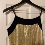 Chelsea28 NWT Nordstrom gold sequin contrast cami, size small Photo 2