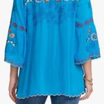 Johnny Was extremely heavily embroidered bell sleeved Maverick blouse NWT RARE Photo 4