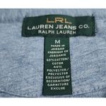 Ralph Lauren Lauren Lace-Up Knit Dress Long Sleeve Casual Comfy Blue M Photo 5