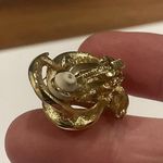 Givenchy Pretty Vintage Signed Gold Tone Clip On Earrings Photo 7