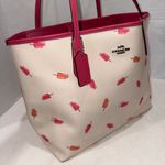 Coach Cream Multicolor City Tote Bag Purse With Popsicle Print Design #C4277 Photo 1