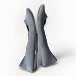 Rothy's The Point Cloud Grey Birdseye Ballet Flats Shoes Size W7.5 Photo 3