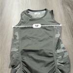 Athleta  Camo Gray Fastest Track Sleeveless‎ Muscle Ruched Tank Top Size XS Photo 7