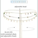 Bodiy Sequin Belly Chain Layered‎ Waist Beaded Body Chains Rhinestones Gold Photo 2