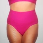 SKIMS  High-Waist Knit Magenta Bikini Bottom Size S Photo 0